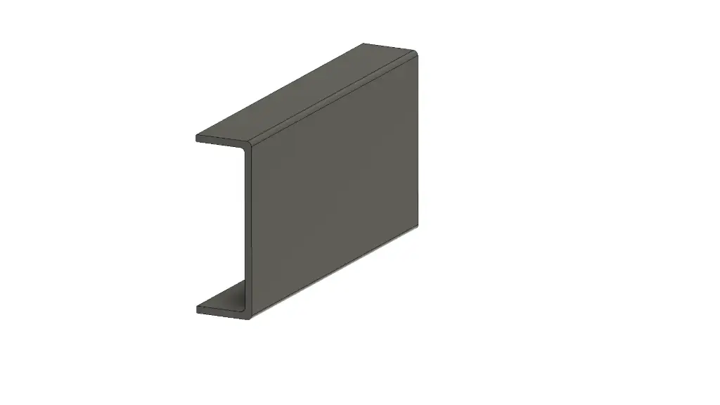 Series23 Grey 150x50x6mm x 6000mm C Channel