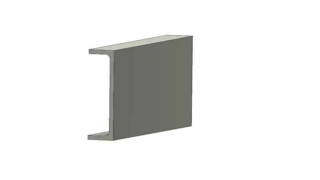 Series23 Grey 200x60x9.5mm x 4000mm C Channel