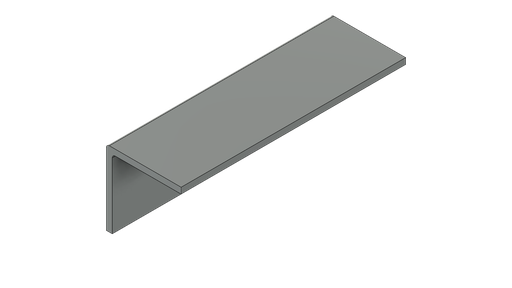 [FEA1001008SG26000] Series23 Grey 100x100x8mm x 6000mm Equal Angle
