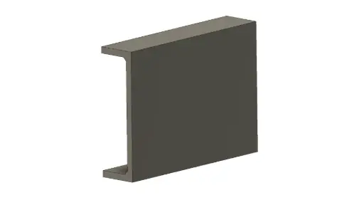 [FPC200609SG26000] Series23 Grey 200x60x9.5mm x 6000mm C Channel