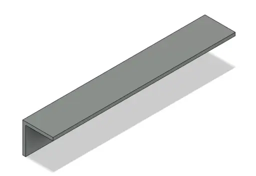 [FEA50505SG23000] Series23 Grey 50x50x5mm x 3000mm Equal Angle 